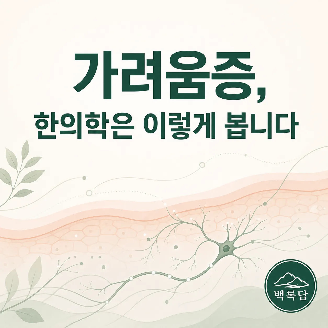 가려움증, 원인과 한의학적 접근