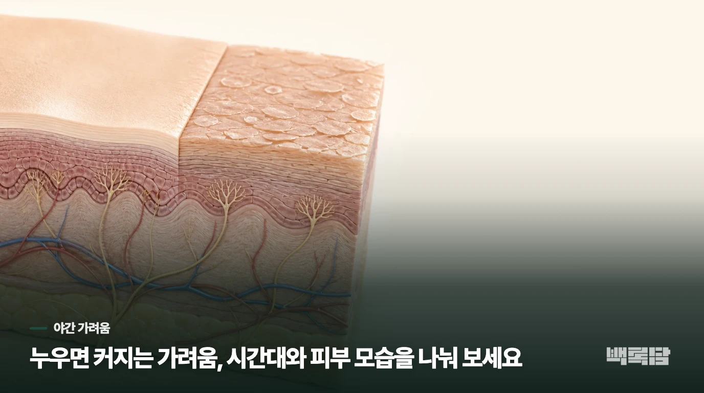 밤이 되면 가려움이 더 크게 느껴지는 이유