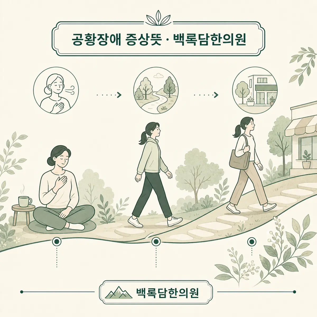 다시 세상 밖으로, 일상 복귀를 위한 단계적 프로토콜 — 섹션 주제를 상징하는 에디토리얼 일러스트 카드