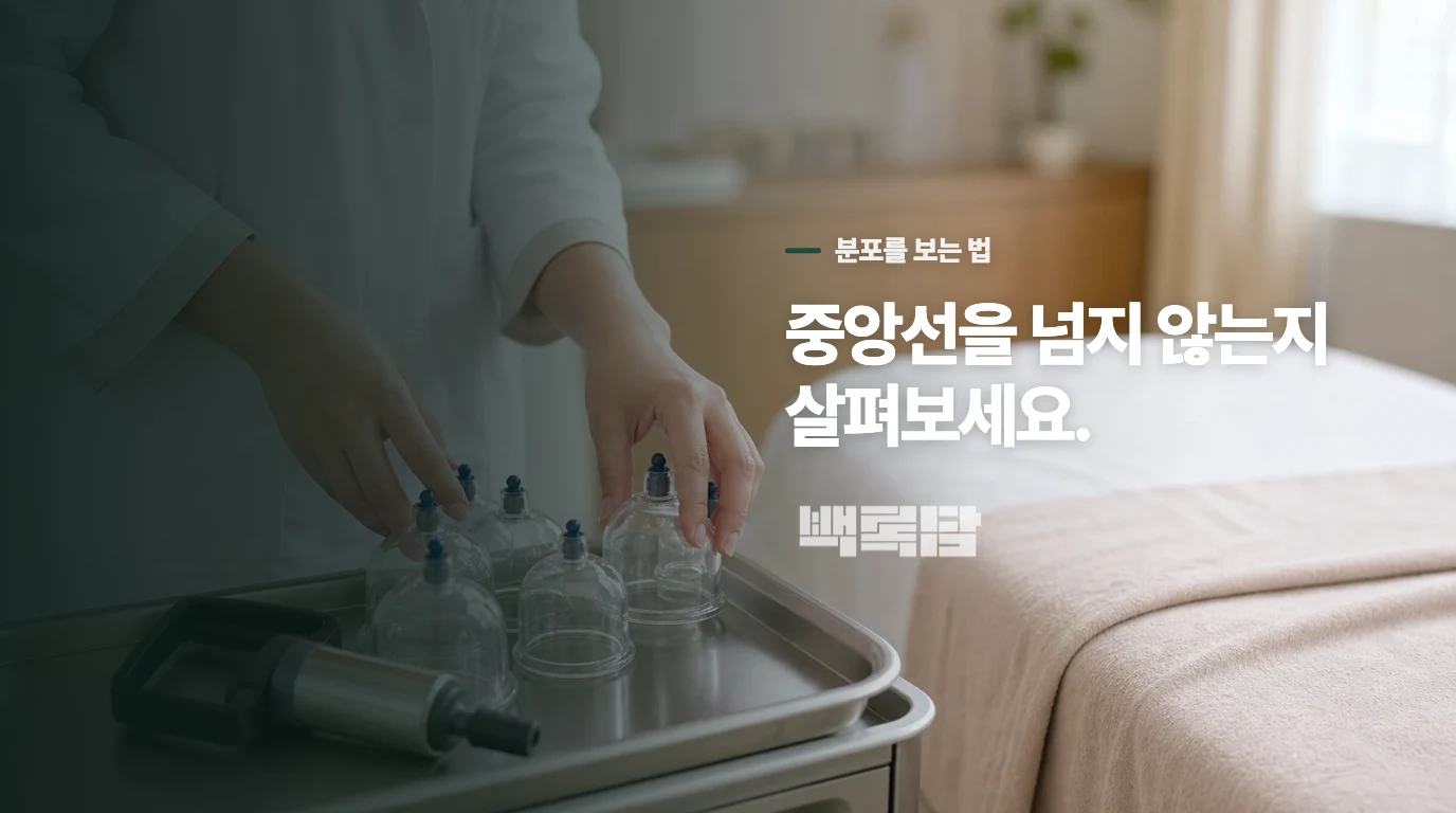 중앙선을 넘지 않는 띠 모양이 대표적인 단서입니다