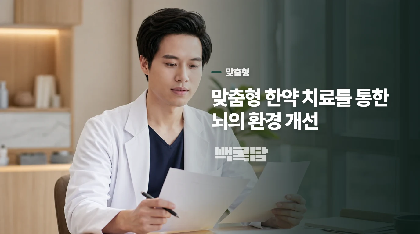 맞춤형 한약 치료를 통한 뇌의 환경 개선