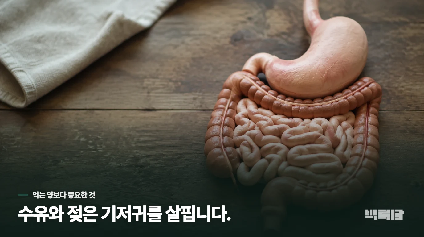 감기 뒤 덜 먹는 날, 이유식보다 수유를 보세요