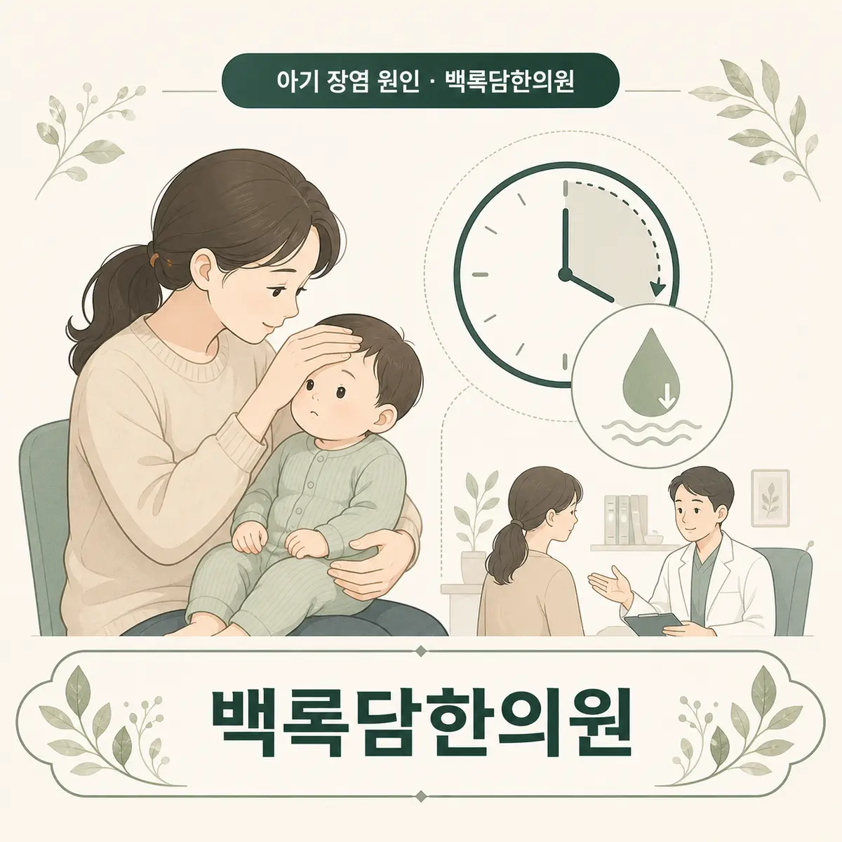 이럴 땐 망설이지 말고 바로 병원이나 응급실로 가세요 — 섹션 주제를 상징하는 에디토리얼 일러스트 카드