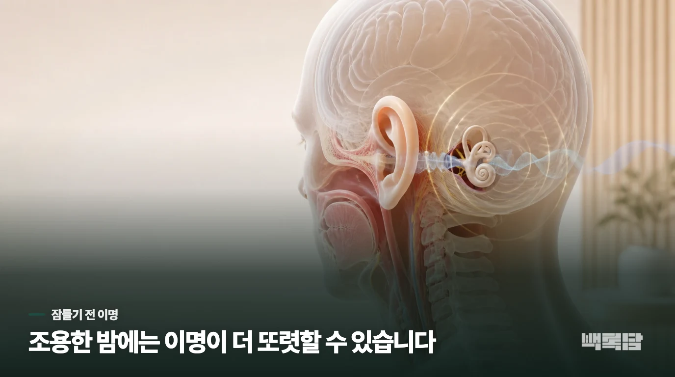 불을 끄면 ‘삐’ 소리만 남는 밤