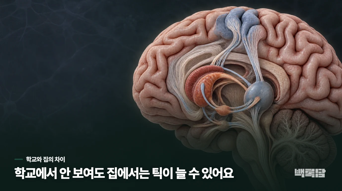 선생님은 못 보셨다는데, 집에서는 계속 움직인다면
