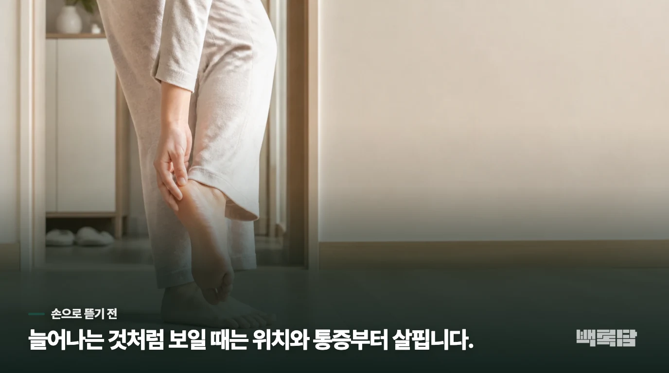 하나였던 사마귀가 옆에도 보일 때