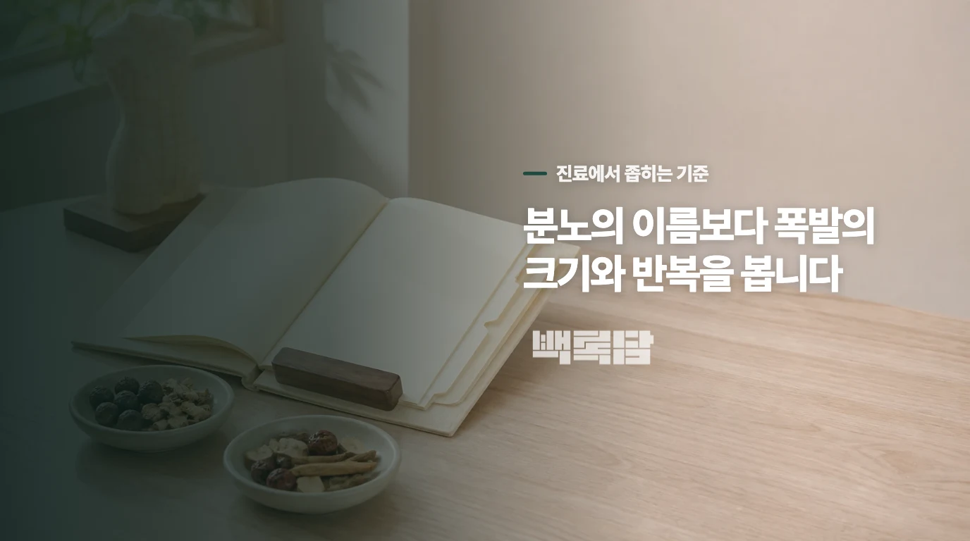 ‘화를 냈다’보다 폭발의 크기와 반복을 봅니다