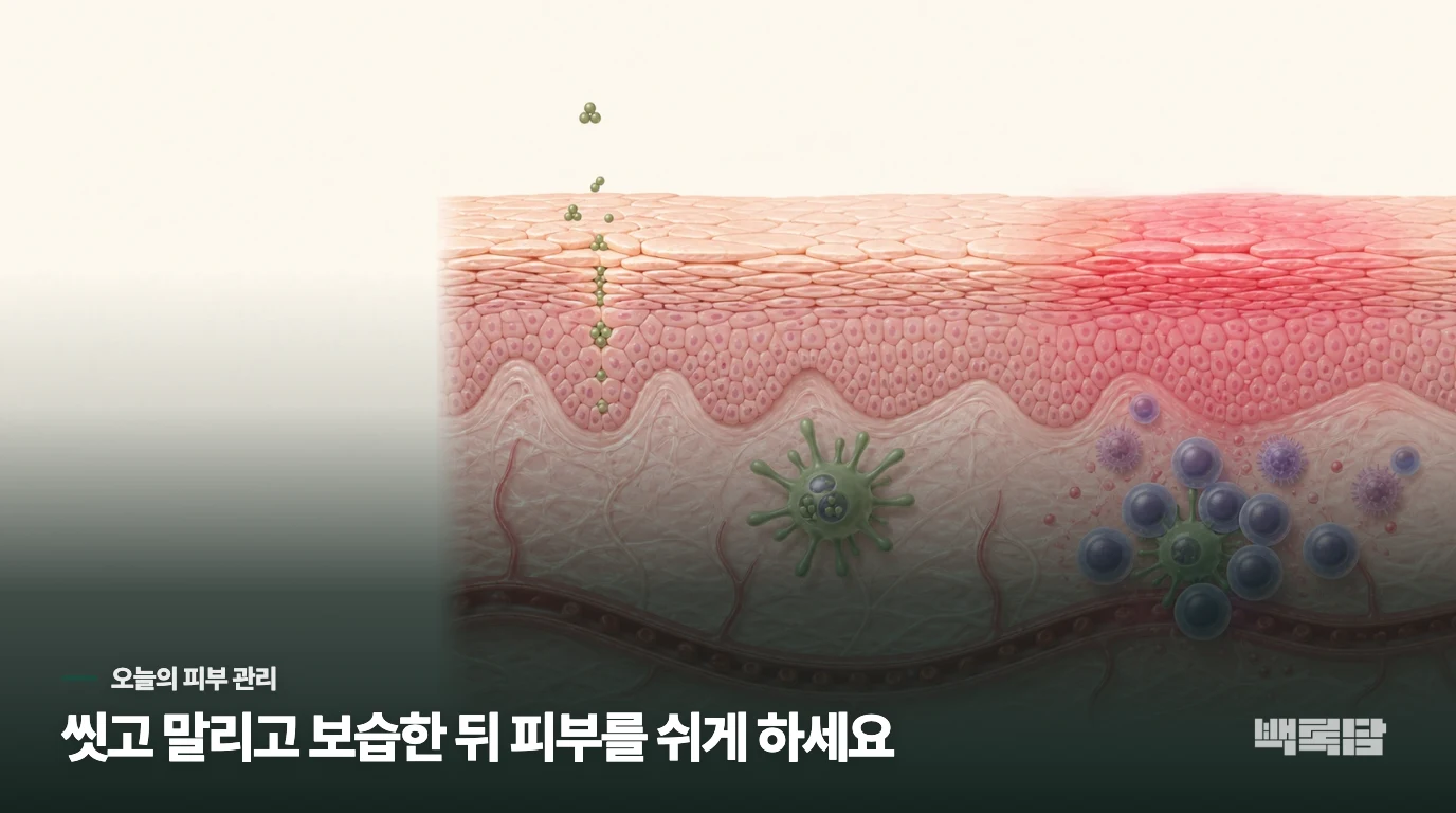 피부가 가라앉기 전에는 시계를 다시 차지 마세요