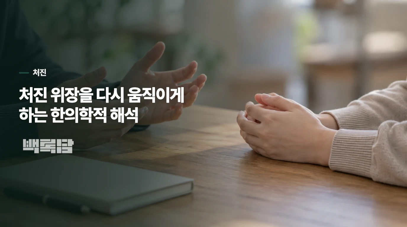처진 위장을 다시 움직이게 하는 한의학적 해석