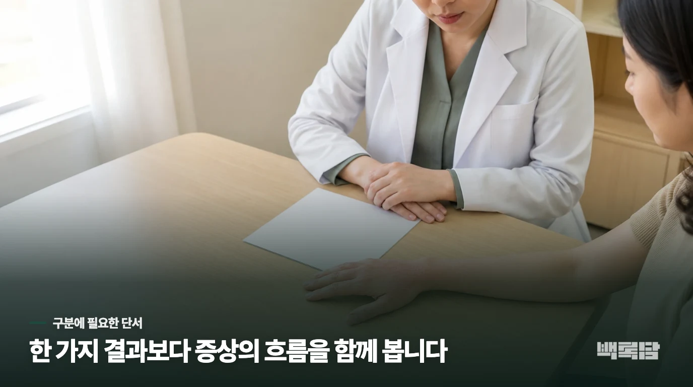 지금 내 상태가 심리적 압박이나 내부 불균형 때문인지 알 수 있는 기준이 있을까요?