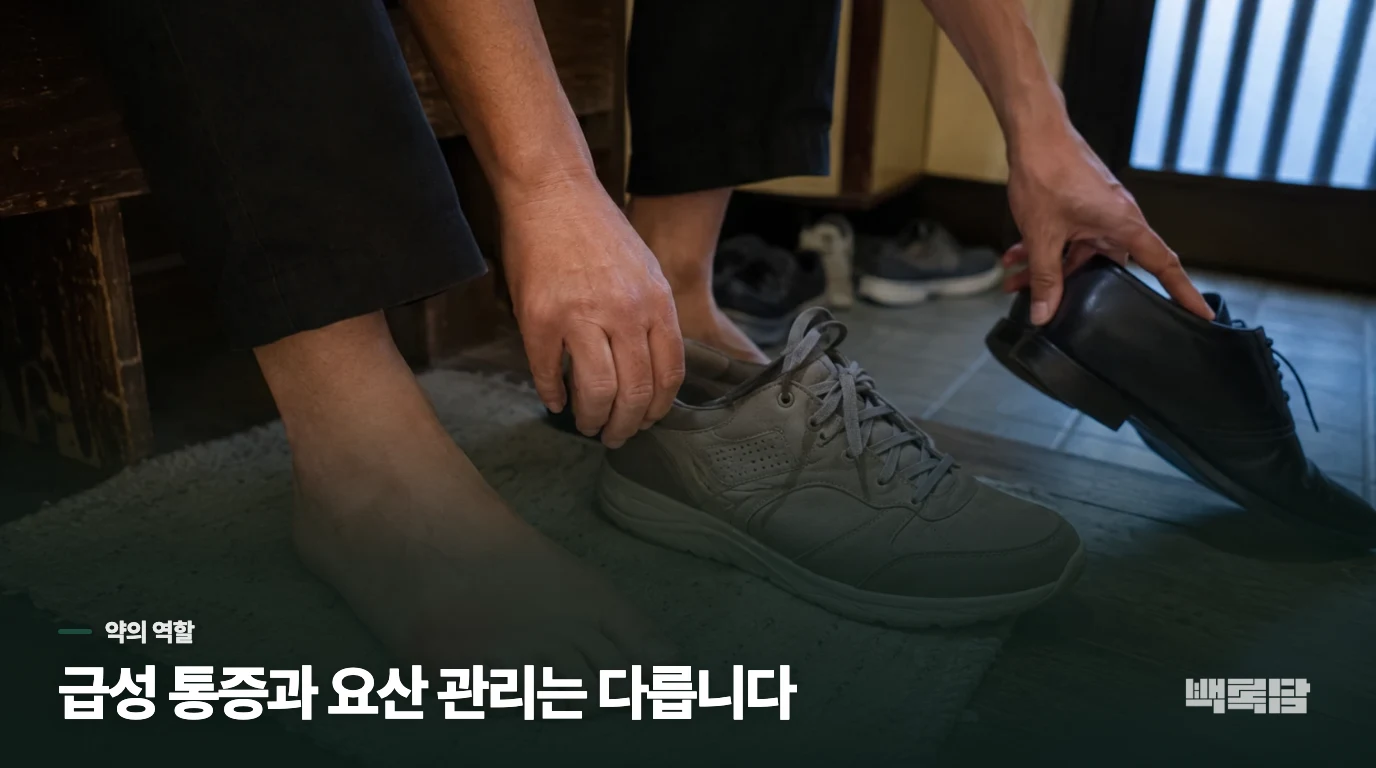 진통 치료와 요산 관리는 어떻게 다를까요?